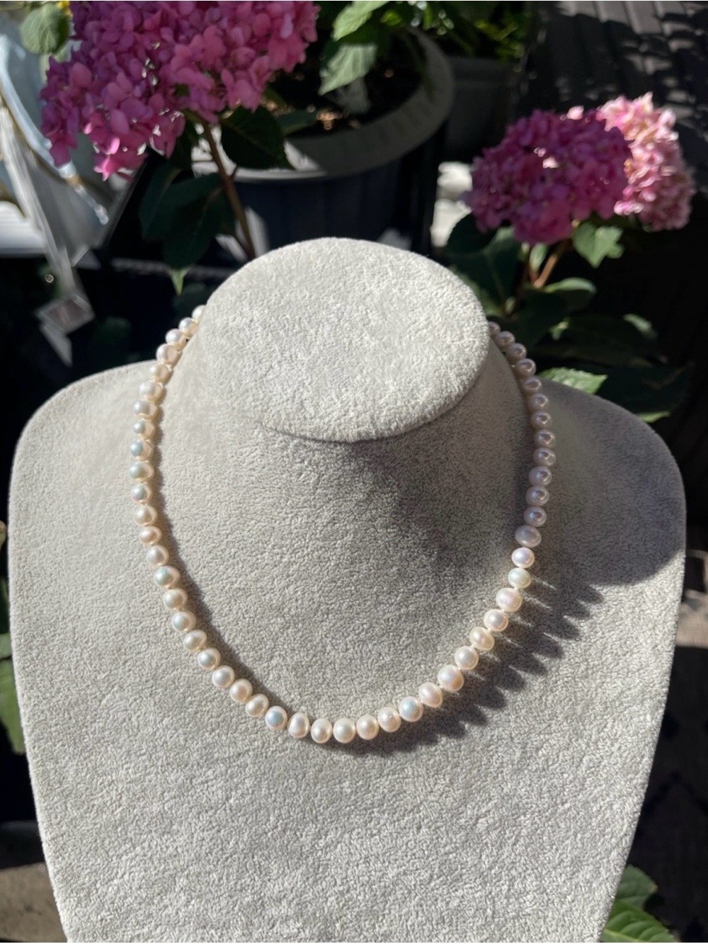 Dessy Collection White Freshwater Pearl Necklace